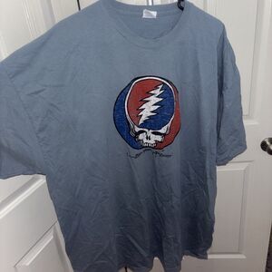 Grateful Dead Logo Short Sleeve Tee Short Size 4xl Blue